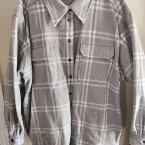 Classic Gray Checkered Utility Jacket